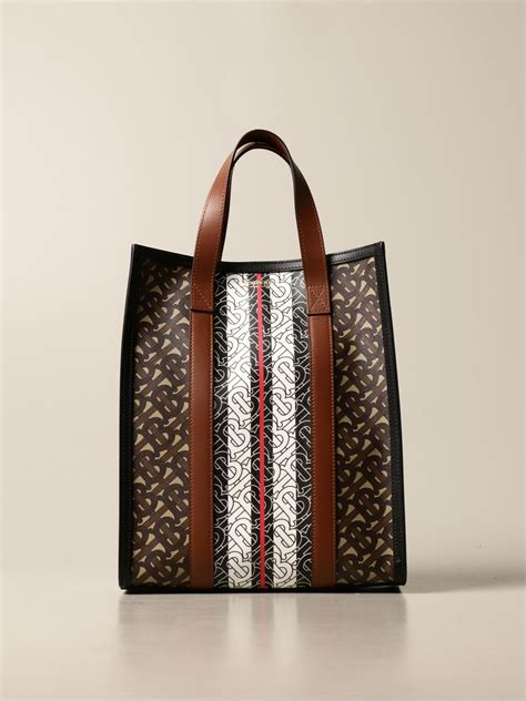 burberry monogram e-canvas tote saks|burberry purses saks off.